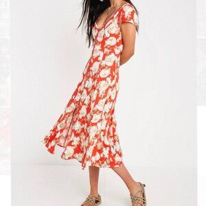 Urban Outfitters Floral Midi Dress